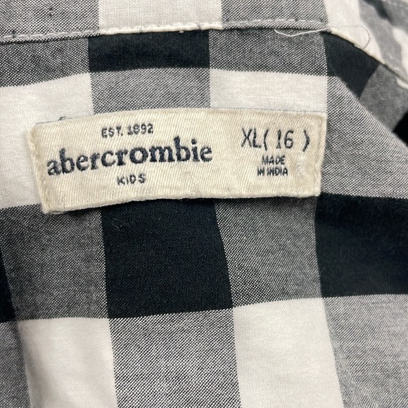 Abercrombie, kids checkered short sleeve button-down shirt - Picture 5 of 5
